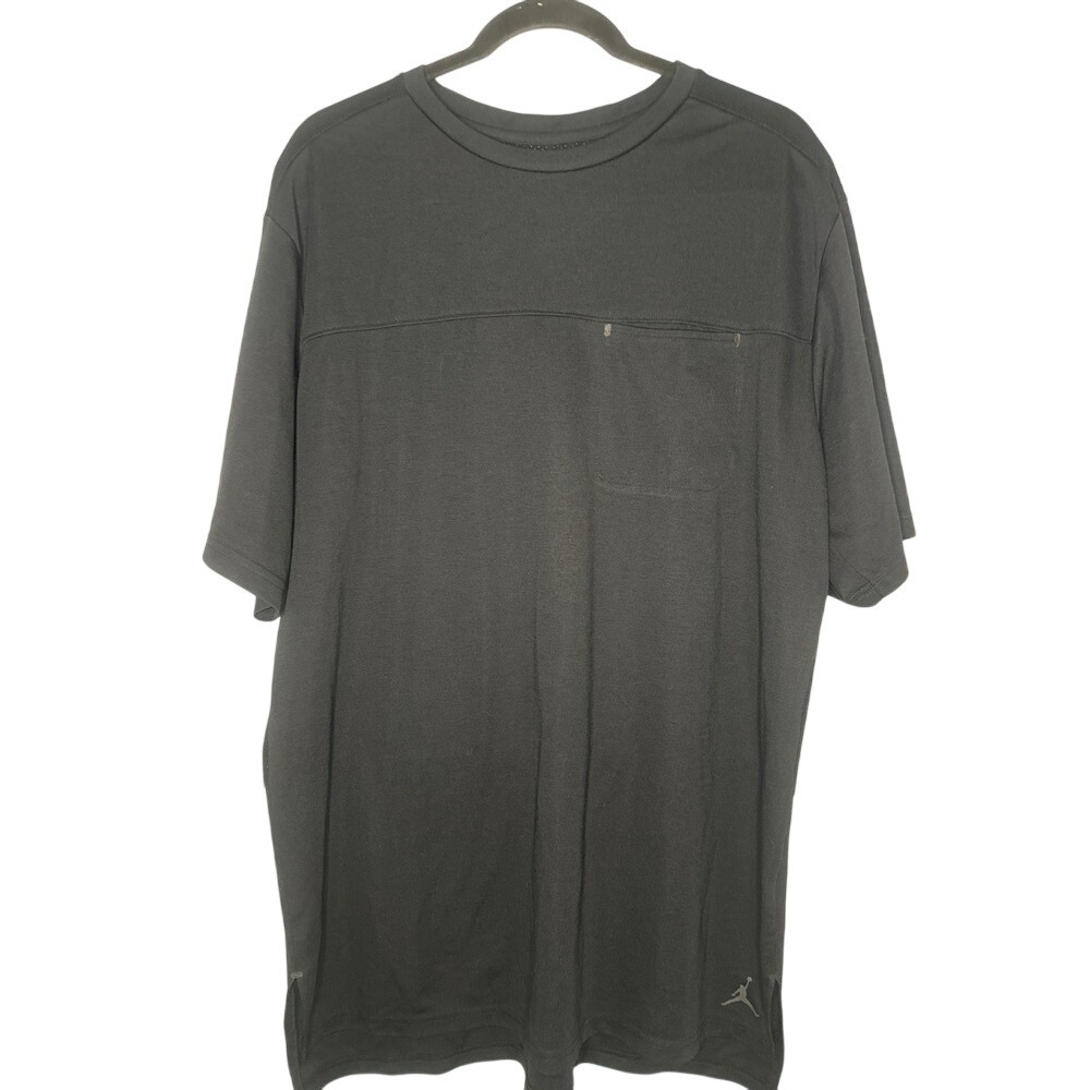 Jordan Mens XL Black Jumpman Activewear Training Short Sleeve T-shirt
